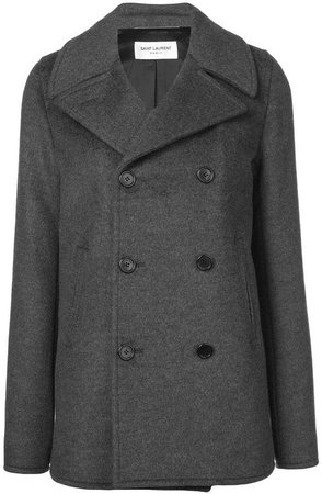 double breasted short peacoat