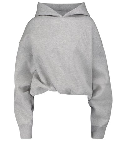 The Attico - Maeve cotton-blend jersey hoodie | Mytheresa