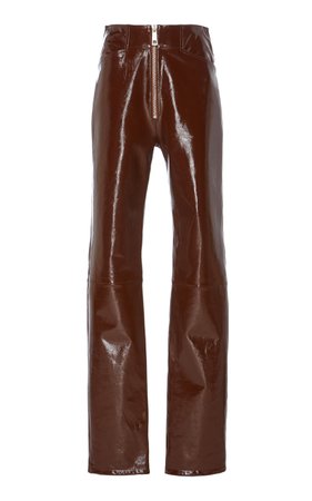 Raver High-Rise Leather Pants