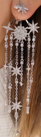 Silver “Stars” Dangle Earring