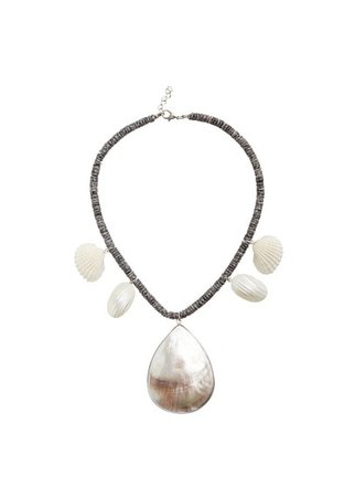 Violeta BY MANGO Shells bead necklace