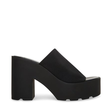 SAMI Black Platform Chunky Sandal | Women's Sandals – Steve Madden