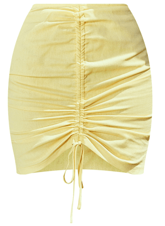 Lemon Runched Skirt
