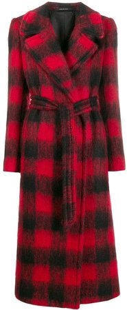 Molly checked belted coat