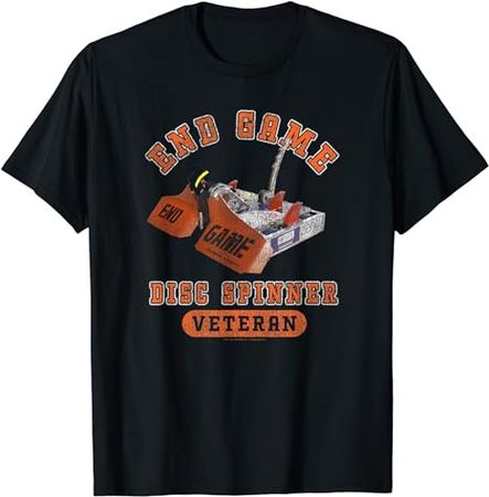 BattleBots End Game Disc Spinner Veteran Poster T-Shirt : Amazon.co.uk: Fashion