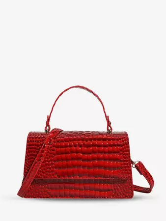 Women's Daily Embossed Textured Top Handle Crossbody Flap Bag In RED WINE | ZAFUL 2024