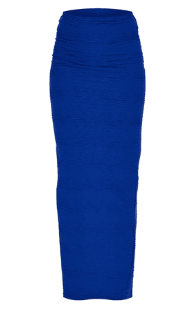 cobalt blue maxi skirt