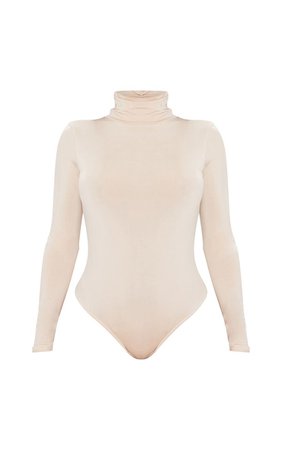 Shape Nude Slinky Bodysuit | Curve | PrettyLittleThing