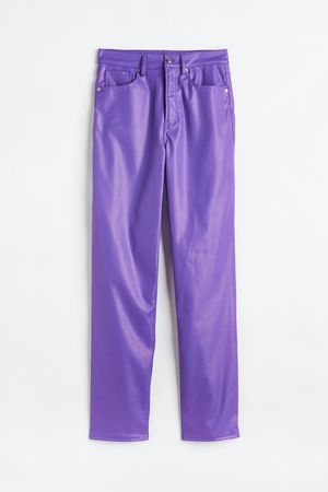 90s Straight Pants - Purple - Ladies | H&M US