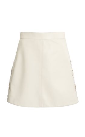 Lace-Up Leather Mini Skirt By Chloé | Moda Operandi