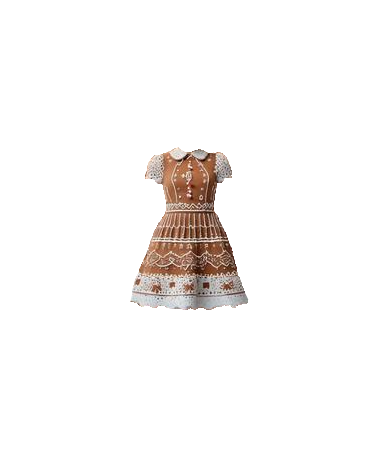 Gingerbread Dress - Lace Sleeve Dipped (Dei5 edit)