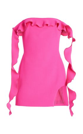 Ruffled Off-The-Shoulder Mini Dress By David Koma | Moda Operandi