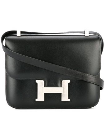 Black Hermès Pre-Owned Constance Shoulder Bag | Farfetch.com