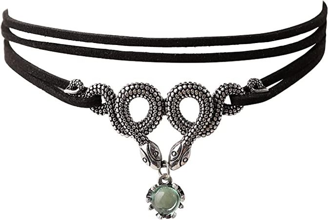 Amazon.com: Sacina Gothic Snake Choker Necklace, Zinc Alloy Snake Pendant, Medusa Necklace, Goth Jewelry Gift for Women, Christmas Gift for Women (Black Snake Choker): Clothing, Shoes & Jewelry