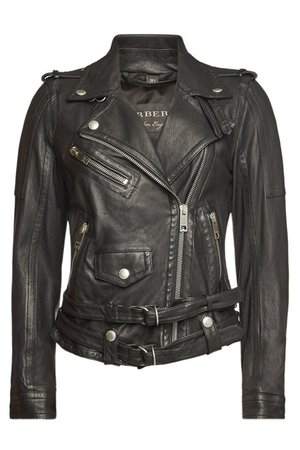 Burberry - Leather Jacket - black