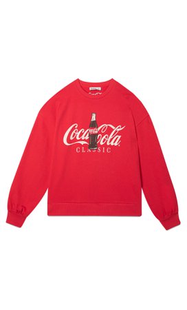 Coca-Cola sweatshirt - Women's Just in | Stradivarius United States
