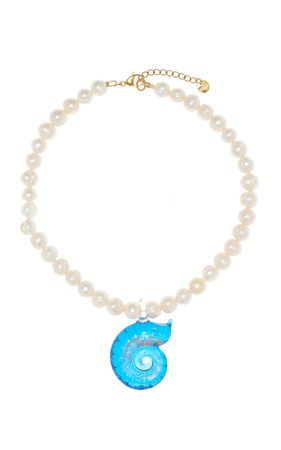 The Ursula Pearl, Glass Pendant Necklace By Mayol | Moda Operandi