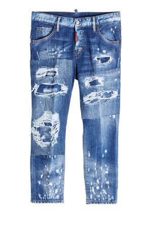 Distressed Cropped Jeans Gr. IT 44