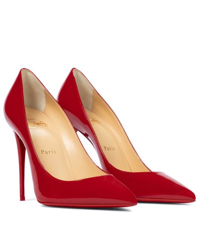 Christian Louboutin - Kate 100 patent leather pumps