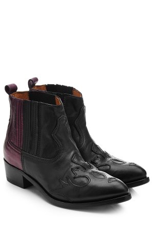 Two-Tone Leather Cowboy Boots Gr. EU 40