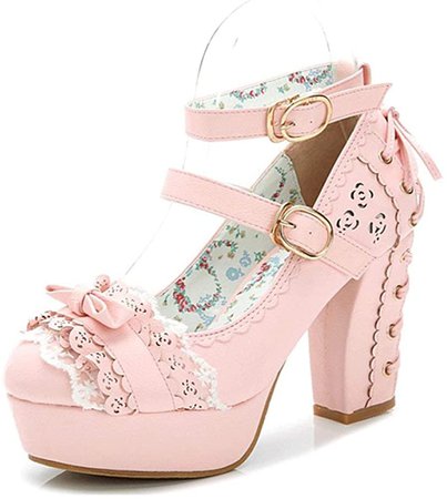 platform lolita boots pink - Google Search