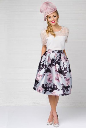 Blooming Sky Floral Skirt | Skirts | Pippa & Pearl