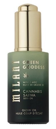 Milani Cannabis Sativa Seed Oil infused, Green Goddess Glow Oil