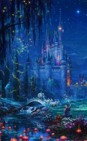 Disney castle dark