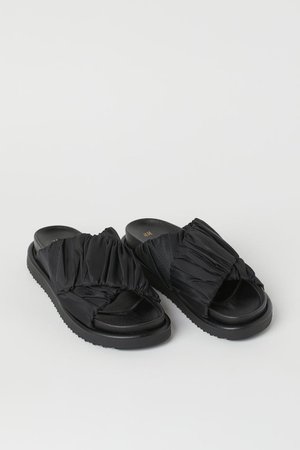 Slides - Black - Ladies | H&M GB