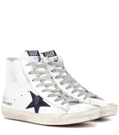 Francy leather high-top sneakers