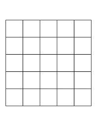 blank five by five grid - Google Search