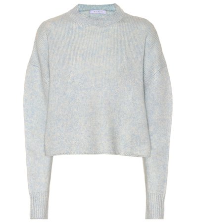 Cashmere and silk cropped sweater