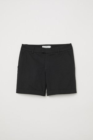 Short Chino Shorts - Black - Ladies | H&M US