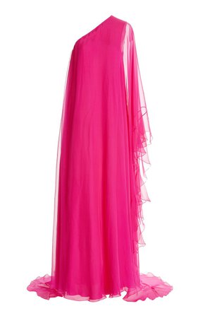 Valentino Asymmetric Silk Gown