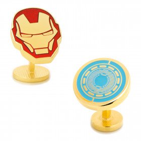 Iron Man Helmet Cufflinks - Movies & Characters Cufflinks - Cufflinks | CuffLinks.com