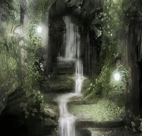 fairy grunge waterfall