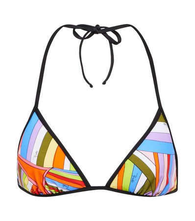 Pucci - Printed bikini top | Mytheresa