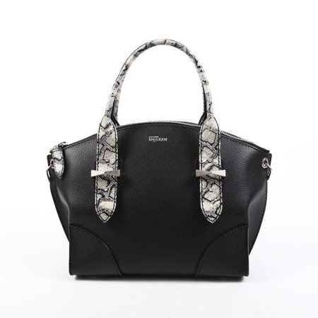 *clipped by @luci-her* Alexander McQueen Legend Bag Small Black Leather Snakeskin Satchel