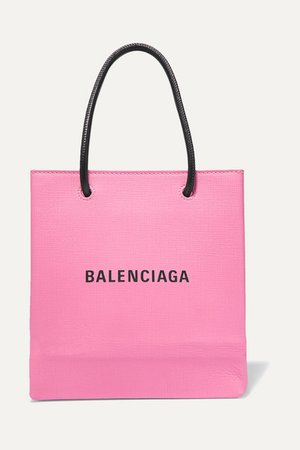 Balenciaga | XXS printed textured-leather tote | NET-A-PORTER.COM