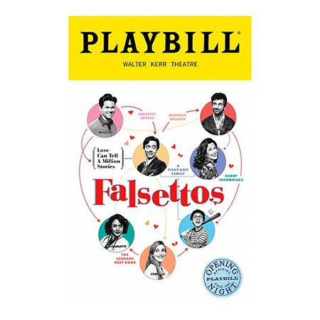 "Falsettos Revival Playbill : Opening Night" Photographic Prints by bwayanna | Redbubble