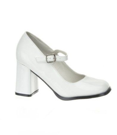 White heeled shoe