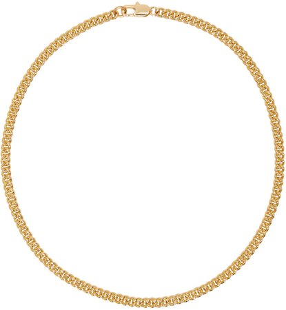 laura-lombardi-gold-curb-chain-necklace.jpg (756×820)