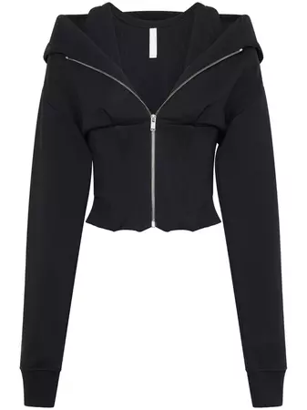 Dion Lee Layered corset-style Hoodie long sleeve - Farfetch