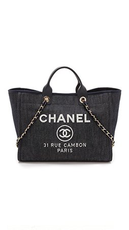 What Goes Around Comes Around Chanel Denim Deauville Medium Bag | SHOPBOP