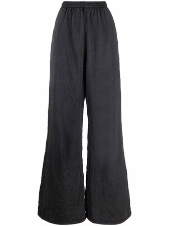 Balenciaga extra long wide leg trousers - FARFETCH