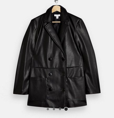 top shop leather blazer