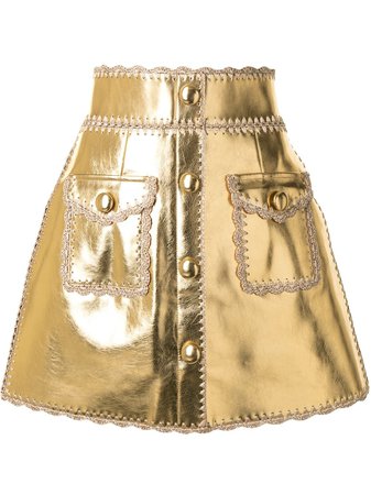 Alice McCall Cool Cat Metallic Skirt - Farfetch