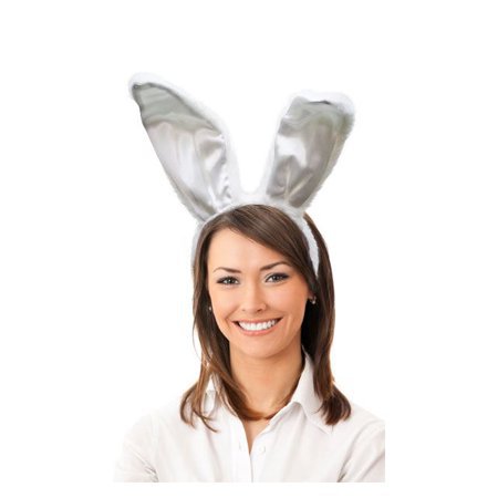 Plush White Rabbit Ears - Walmart.com