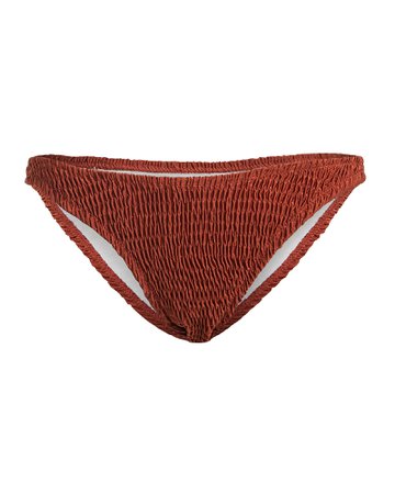 Solid & Striped | Ashley Smocked Bikini Bottoms | INTERMIX®