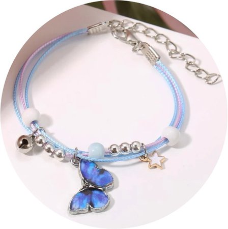 blue butterfly bracelet